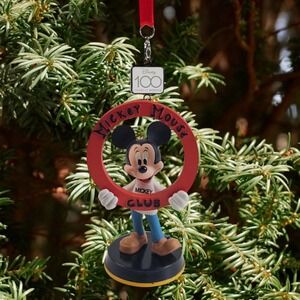 Disney Parks Mickey Mouse Club Ornament 100 Years of Wonder 100th Anniversary